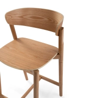 Tabouret haute en frêne naturel - Notorius