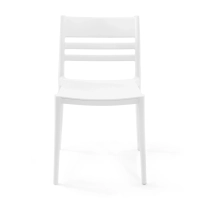 Silla apilable de polipropileno apta para exterior - Creta