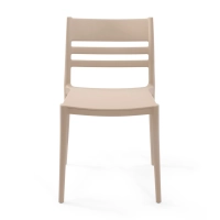 Stackable polypropylene chair suitable for outdoor use - Creta