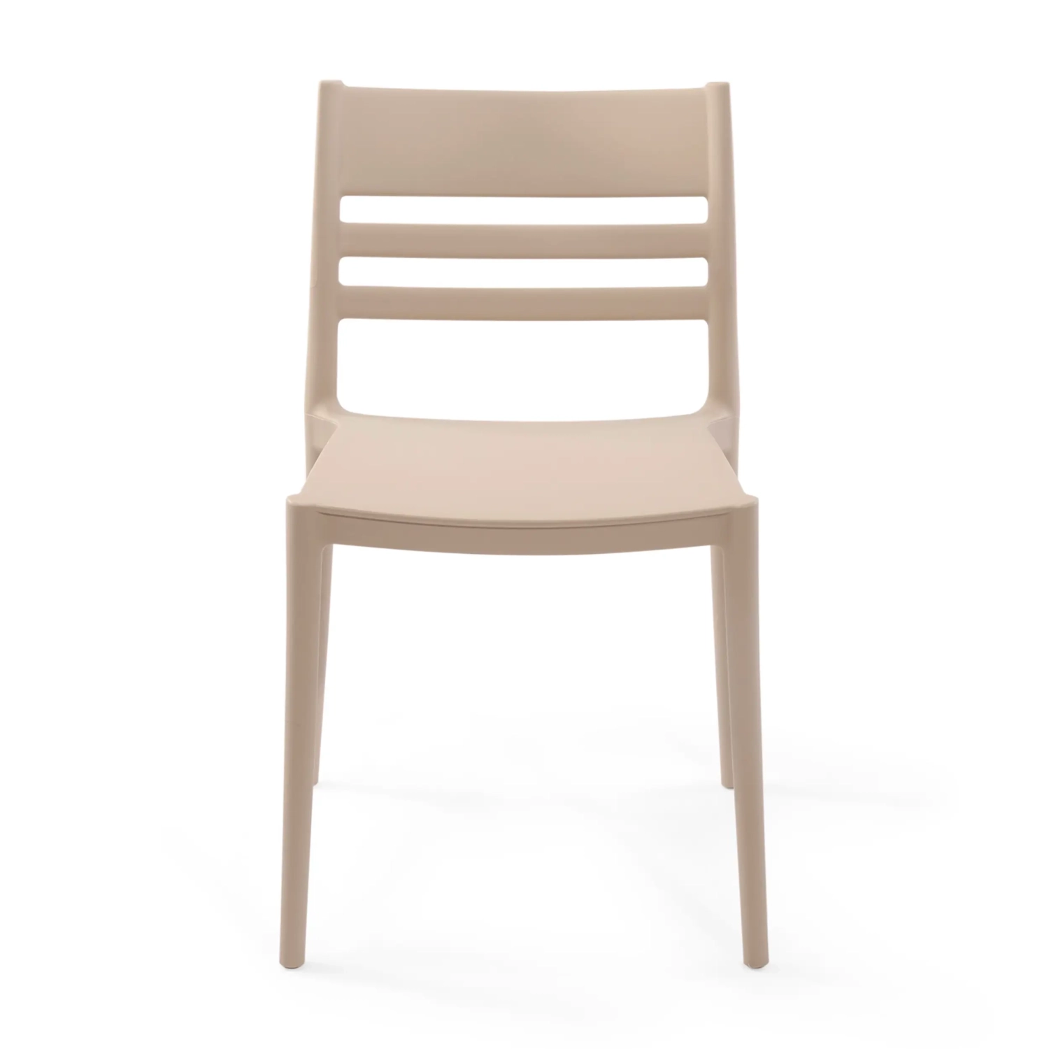 Silla apilable de polipropileno apta para exterior - Creta