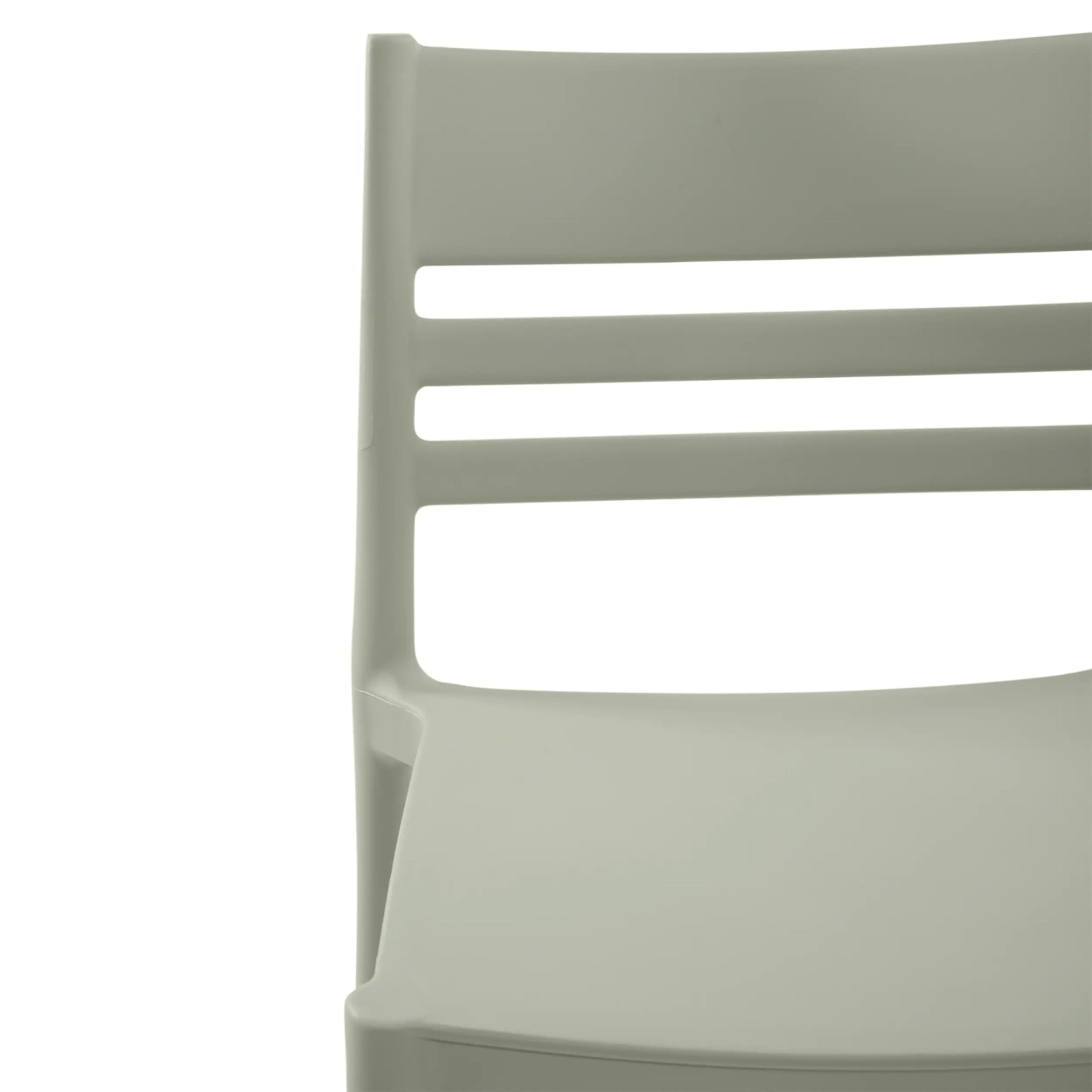 Silla apilable de polipropileno apta para exterior - Creta