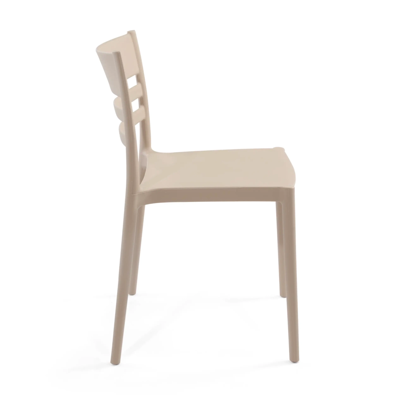 Silla apilable de polipropileno apta para exterior - Creta