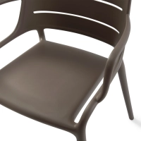 Chaise d'extérieur empilable en polypropylène - Sunset