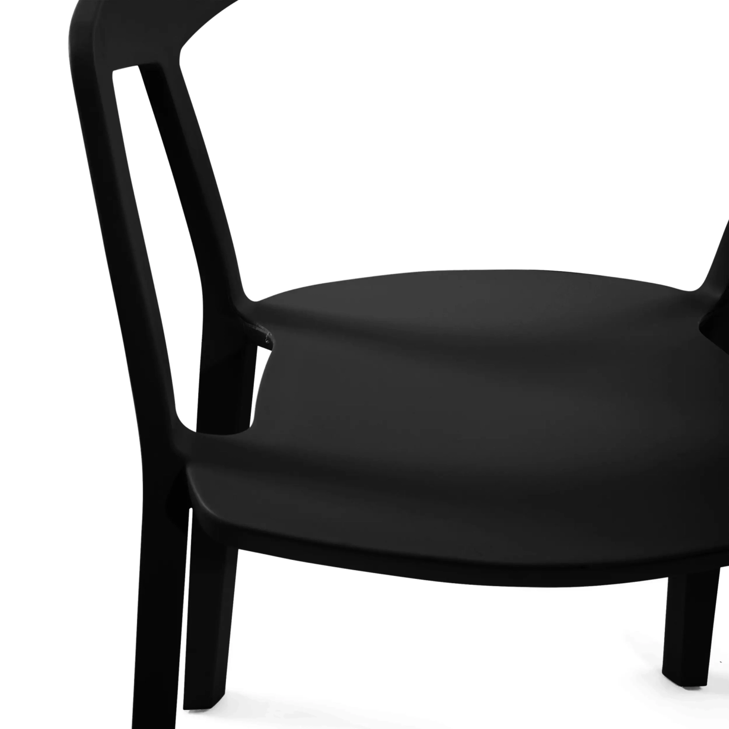 Chaise de salle à manger et d'extérieur empilable - Krilen