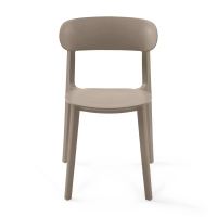Stackable polypropylene design chair - Sun