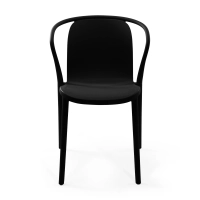 Silla apilable con reposabrazos para interior y exterior - Pierre