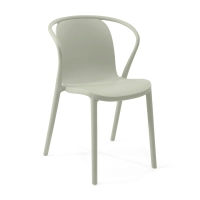 Silla apilable con reposabrazos para interior y exterior - Pierre