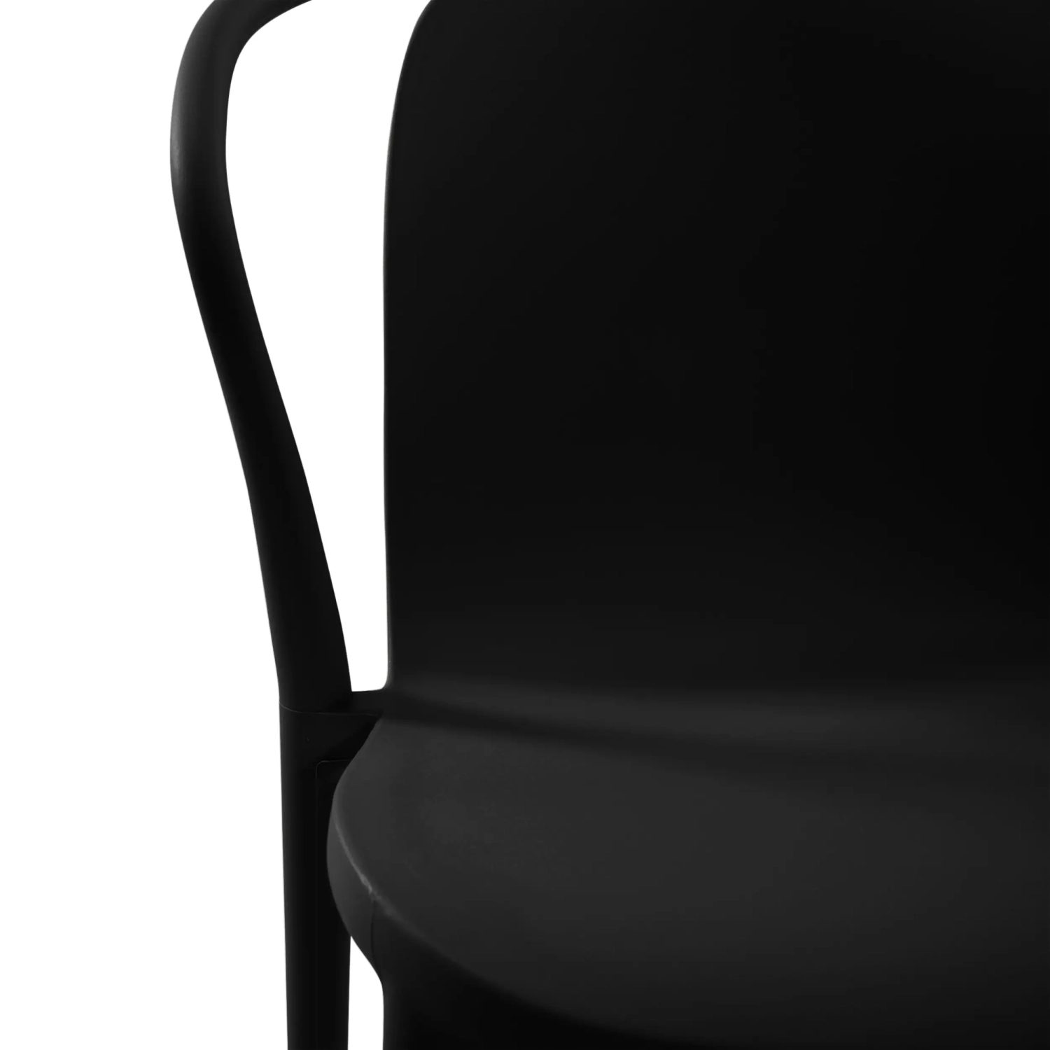 Silla apilable con reposabrazos para interior y exterior - Pierre