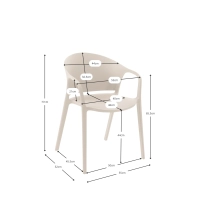Designová židle pro vnitřní i venkovní použití - Alpstone