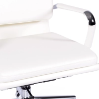 Task Italian Leather Office Chair with High Back | Elegant Design