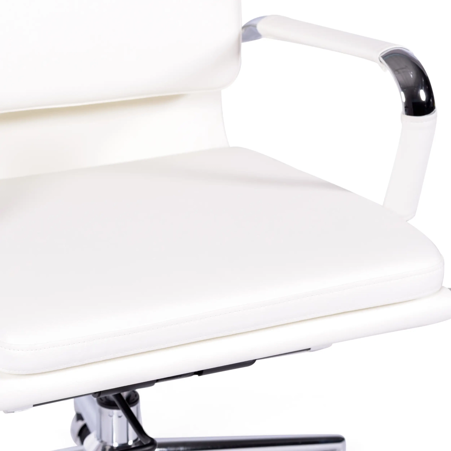 Task Italian Leather Office Chair with High Back | Elegant Design