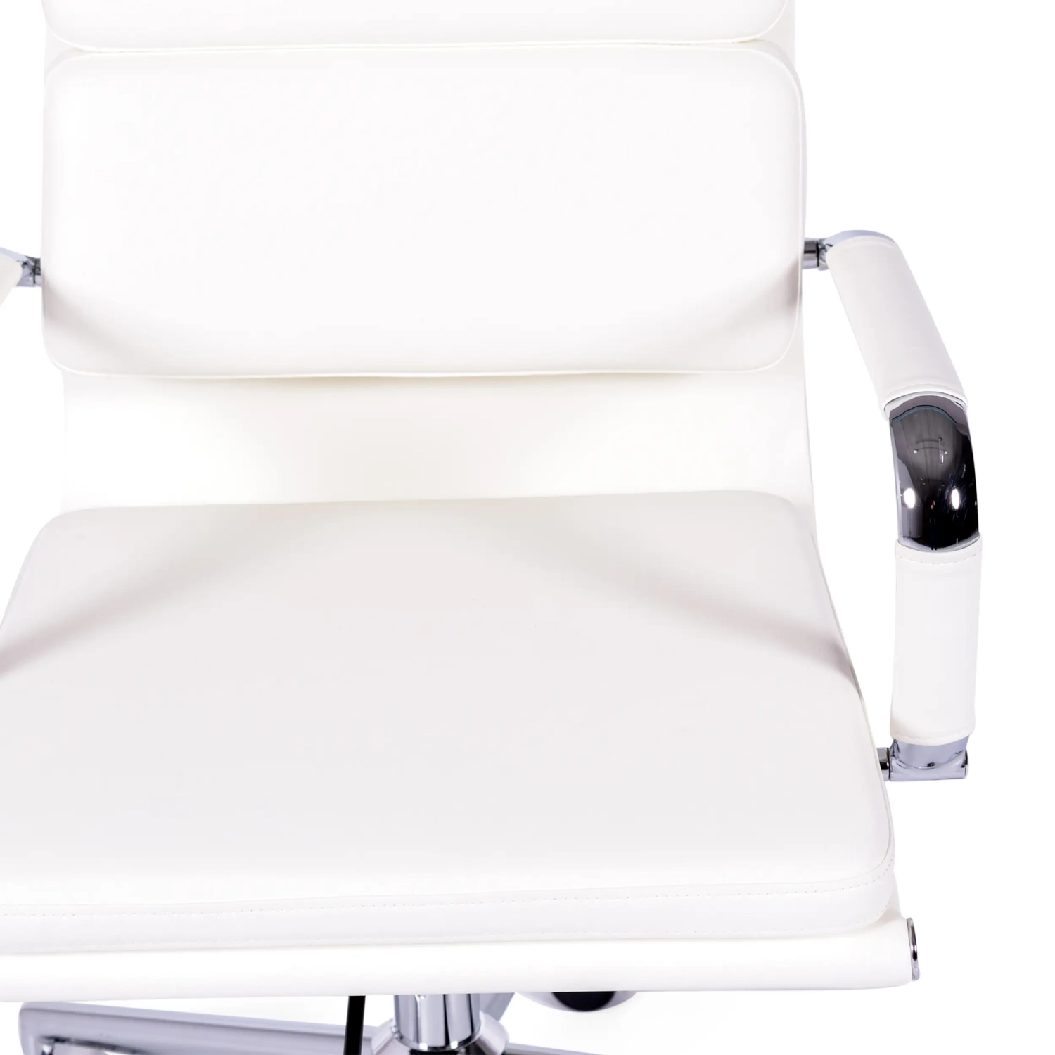 Bürostuhl aus italienischem Leder mit hoher Rückenlehne | Elegantes Design