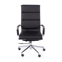 Task Kontorsstol i italienskt läder med hög rygg och elegant design