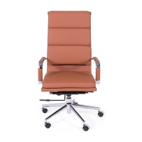 Silla de oficina Task de cuero italiano con respaldo alto | Diseño elegante
