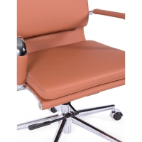 Silla de oficina Task de cuero italiano con respaldo alto | Diseño elegante