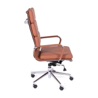 Task Italian Leather Office Chair with High Back | Elegant Design