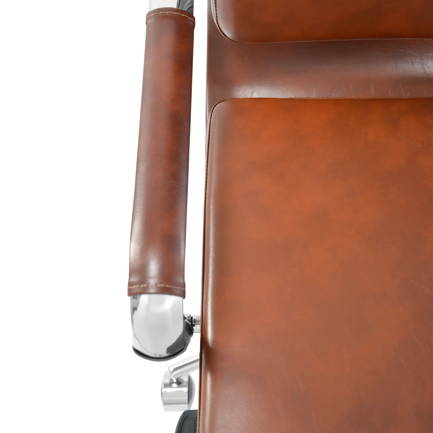 Silla de oficina Task de cuero italiano con respaldo alto | Diseño elegante