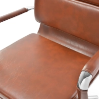 Task Italian Leather Office Chair with High Back | Elegant Design