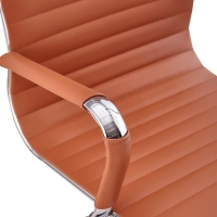 Úkolová italská kožená kancelářská židle s vysokým opěradlem | Ergonomie a profesionální styl