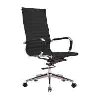 Úkolová italská kožená kancelářská židle s vysokým opěradlem | Ergonomie a profesionální styl