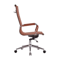 Cadeira de escritório Task High-Back em pele italiana | Ergonomia e estilo profissional