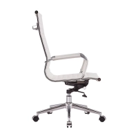 Sedia da ufficio Task con schienale alto in pelle italiana | Ergonomia e stile professionale