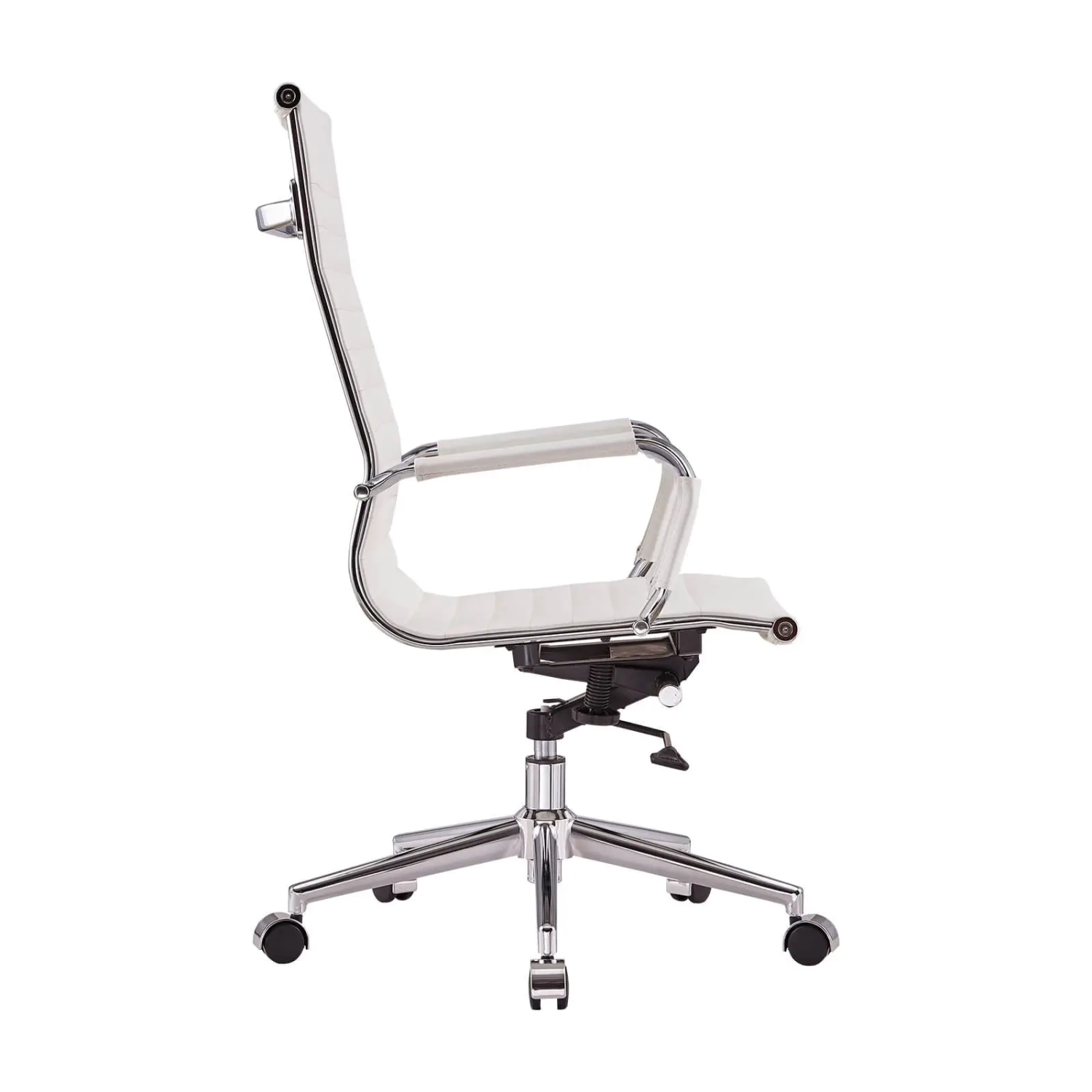 Sedia da ufficio Task con schienale alto in pelle italiana | Ergonomia e stile professionale