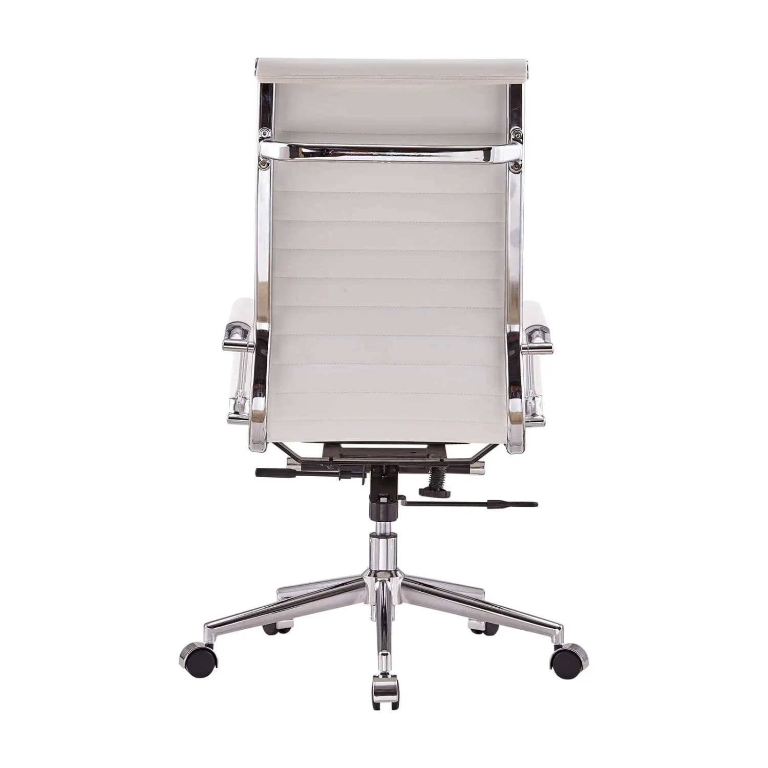 Chaise de bureau en cuir italien à dossier haut - Ergonomie et style professionnel