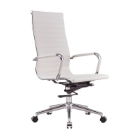 Úkolová italská kožená kancelářská židle s vysokým opěradlem | Ergonomie a profesionální styl