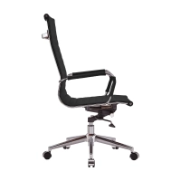 Włoskie skórzane krzesło biurowe z wysokim oparciem | Ergonomia i profesjonalny styl