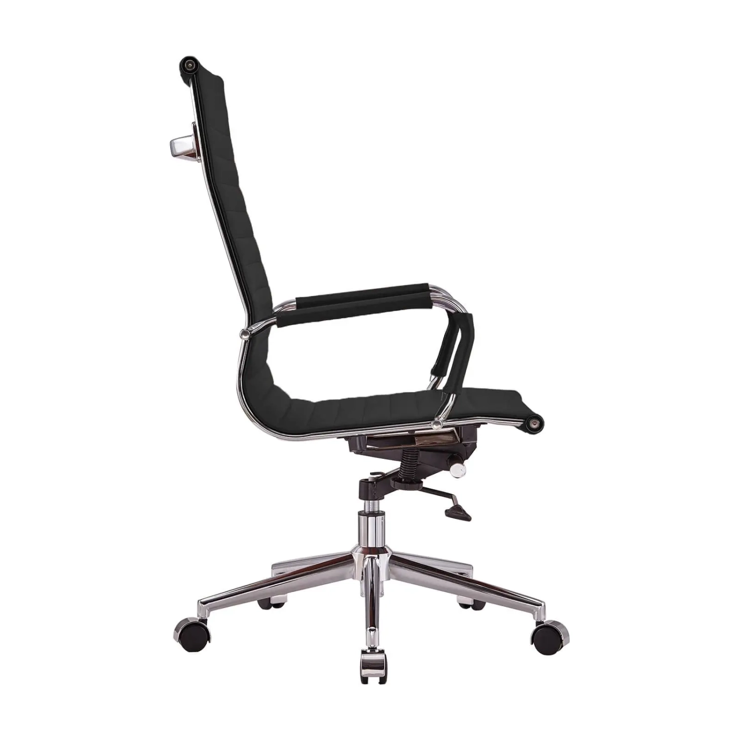 Sedia da ufficio Task con schienale alto in pelle italiana | Ergonomia e stile professionale