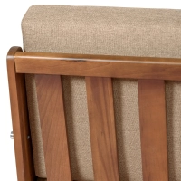 Sofá Industrial Daneu estofado em algodão-Sofás de madeira-Mueble Design
