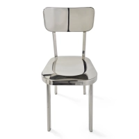 Delawere Stuhl aus Edelstahl : Elegantes Industriedesign