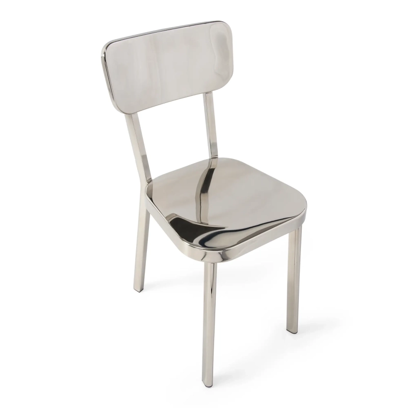 Sedia Delawere in acciaio inossidabile: elegante design industriale