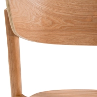 Ruokapöydän tuoli Notorius luonnon saarni | Elegantti design skandinaavinen