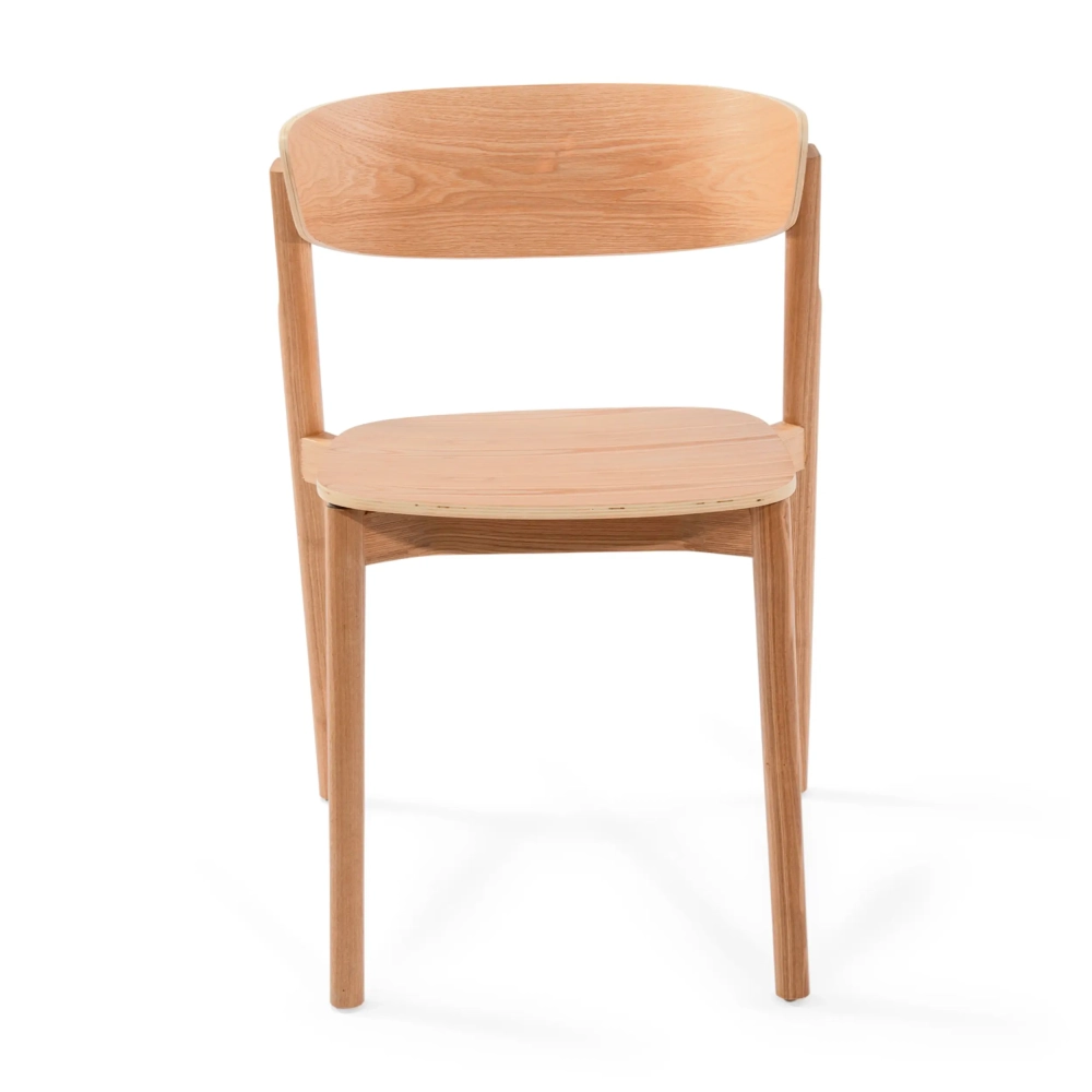 Naturalne jesionowe krzesło do jadalni Notorius | Elegancki design skandynawia