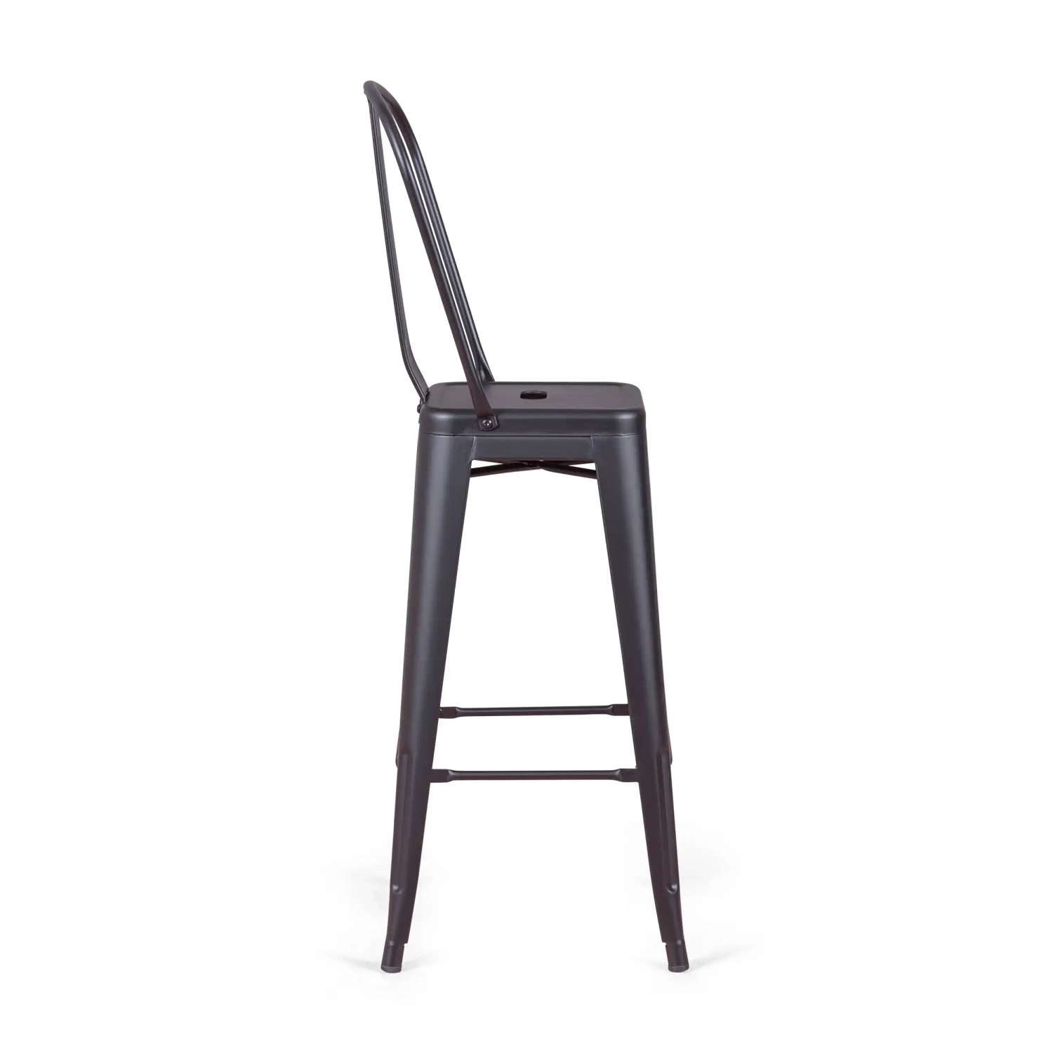 Bistro Style Industriehocker mit Rückenlehne - Industriehocker