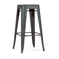 Bistro industriell pall Matt 76CM vit - Industriella pallar och stolar