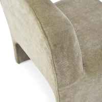 Cadeirão de design estofado Basel, estilo minimalista e confortável