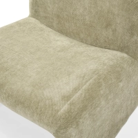 Cadeirão de design estofado Basel, estilo minimalista e confortável