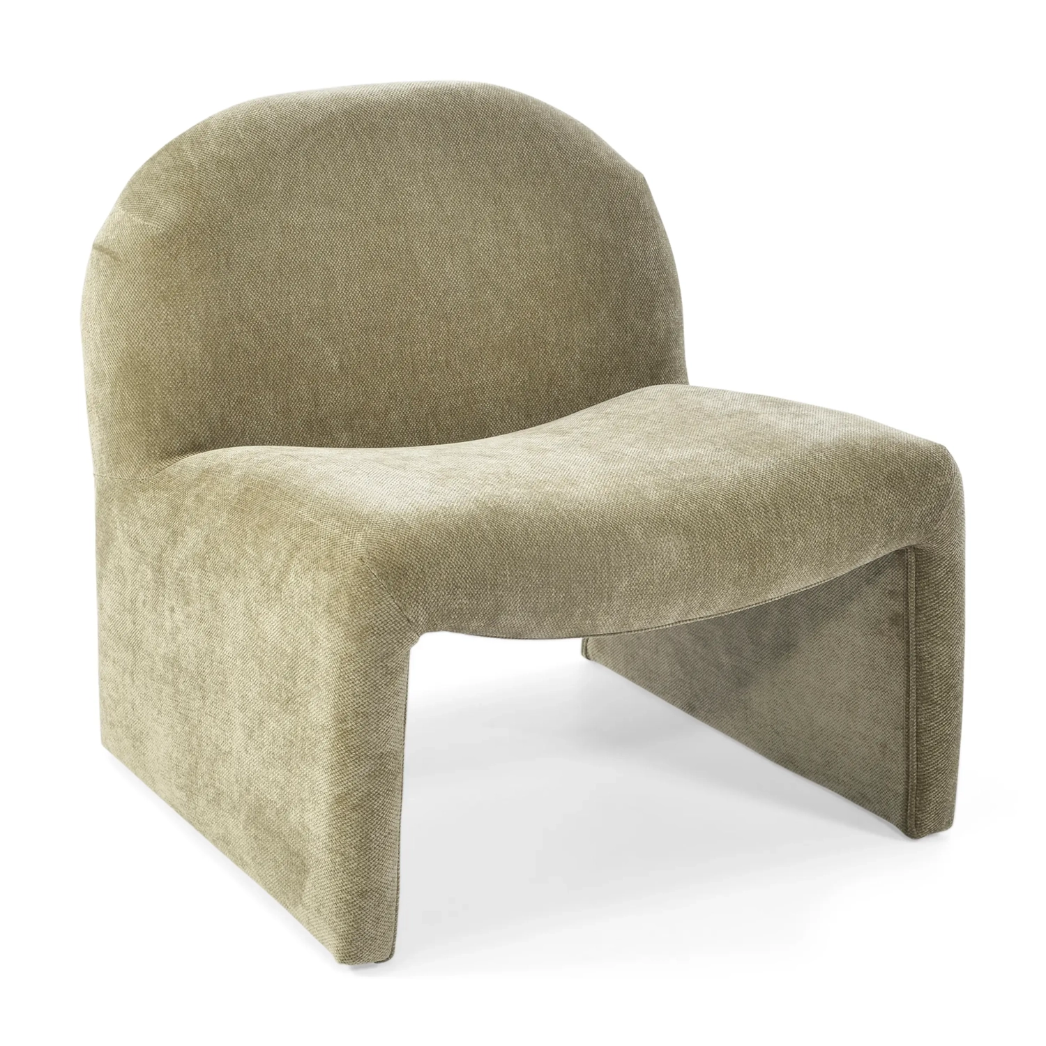 Gestoffeerde design fauteuil Basel, minimalistische en comfortabele stijl