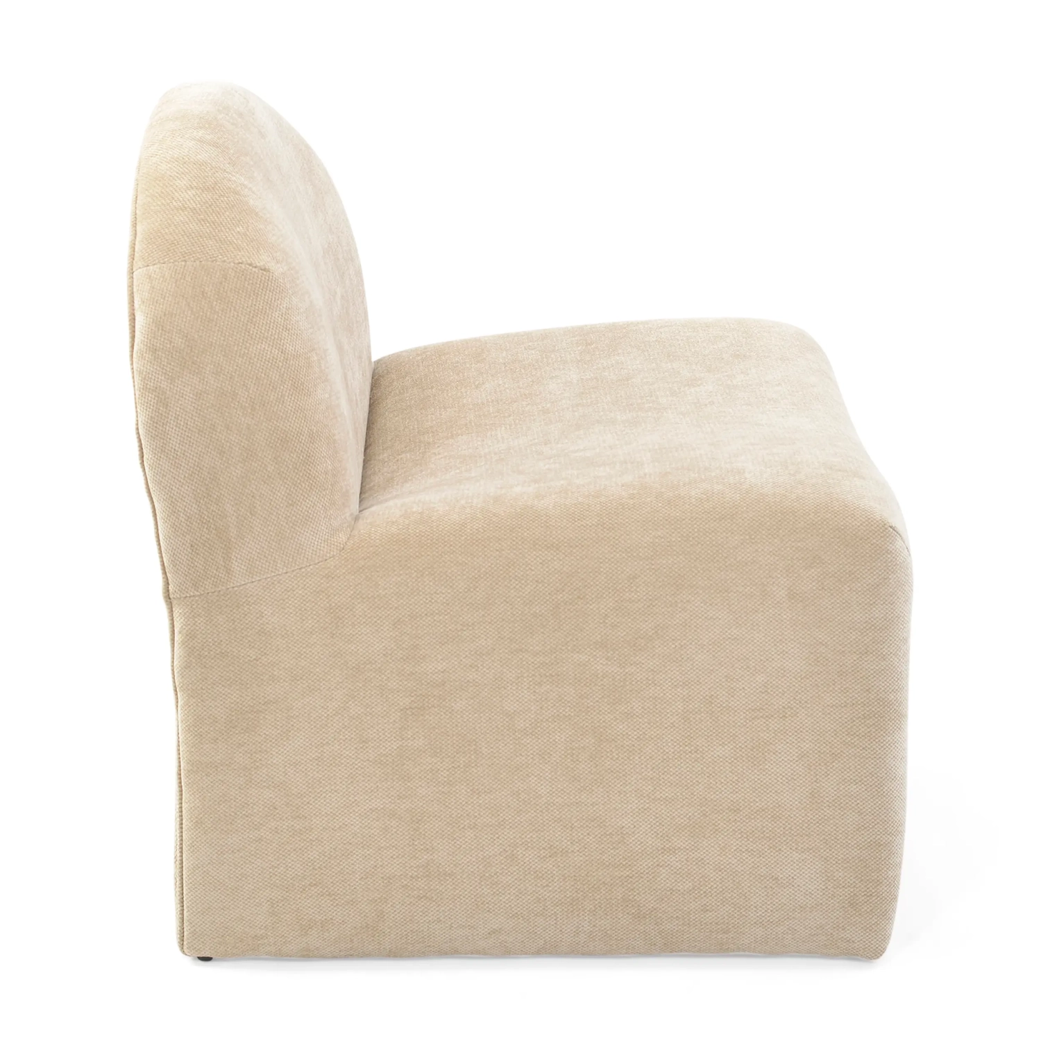 Sillón de diseño tapizado Basel, estilo minimalista y cómodo
