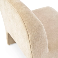 Fauteuil design Bâle rembourré, style minimaliste et confortable