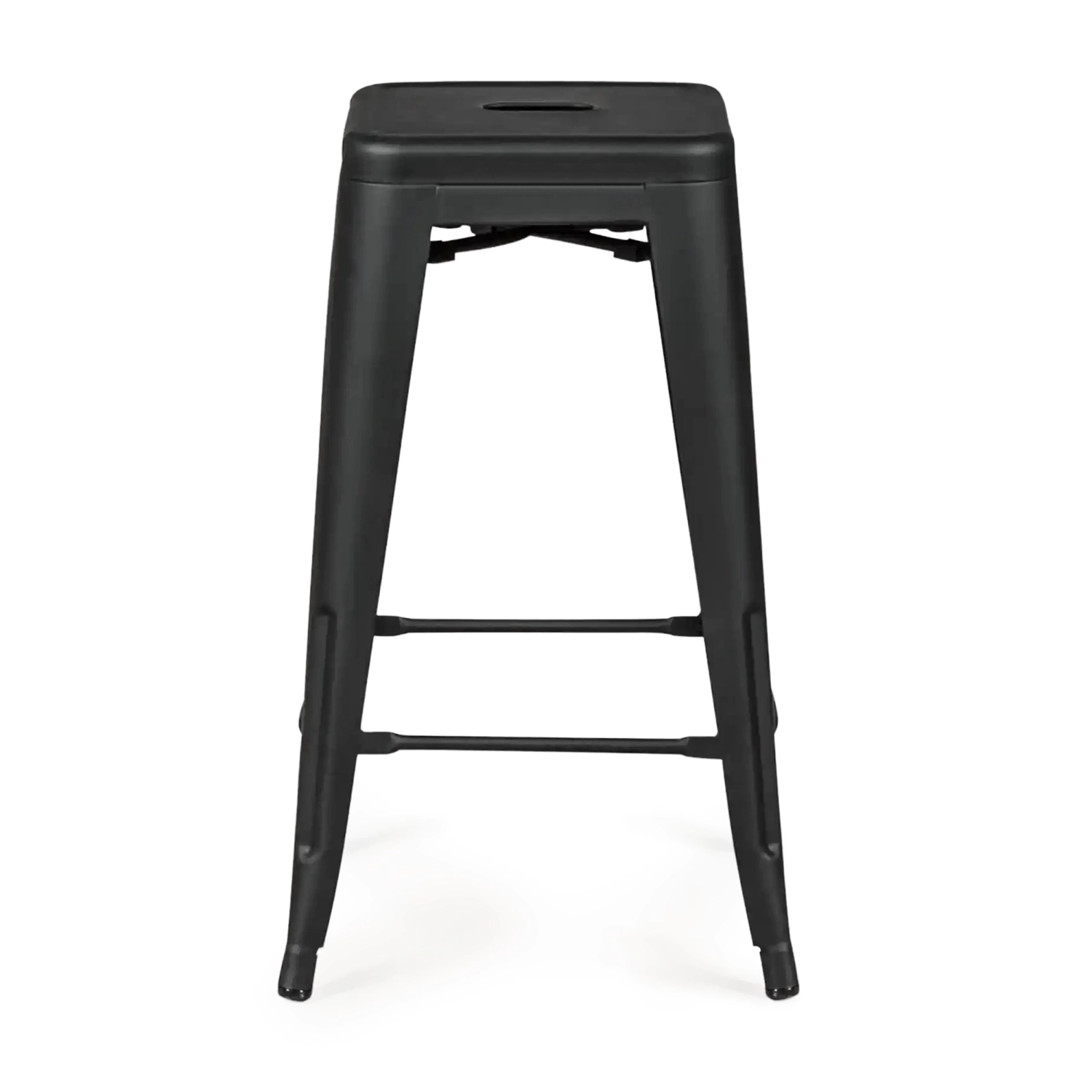 Barstol industriell Bistro 66 cm | Stål stapelbar blank eller matt