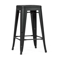 Jakkara teollinen Bistro 66 cm | Teräs pinottava kiiltävä tai mattainen