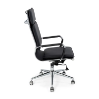 Studio kontorsstol med hög rygg | Ergonomisk kontorsstol i konstläder