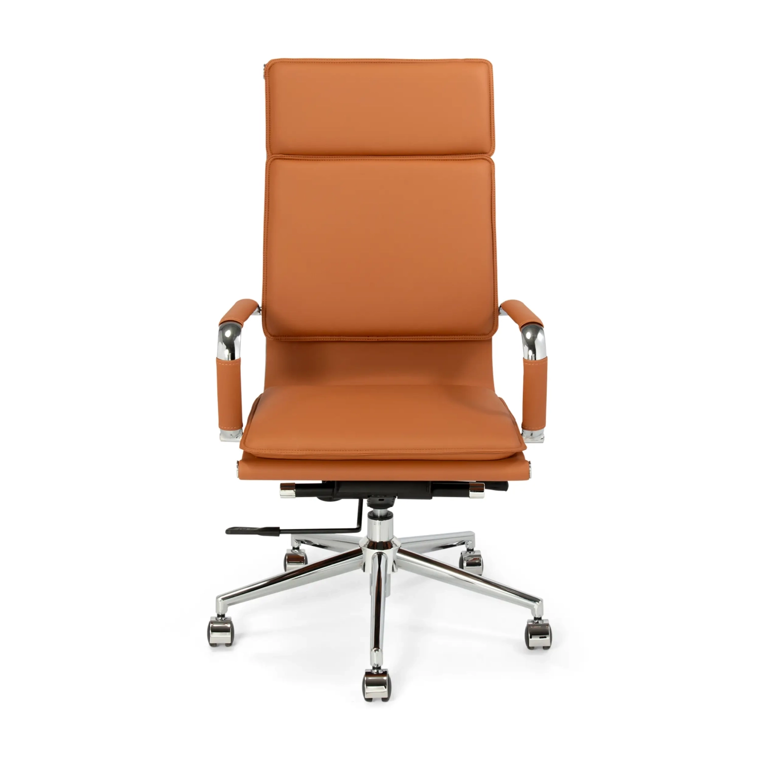 Studio kontorsstol med hög rygg | Ergonomisk kontorsstol i konstläder