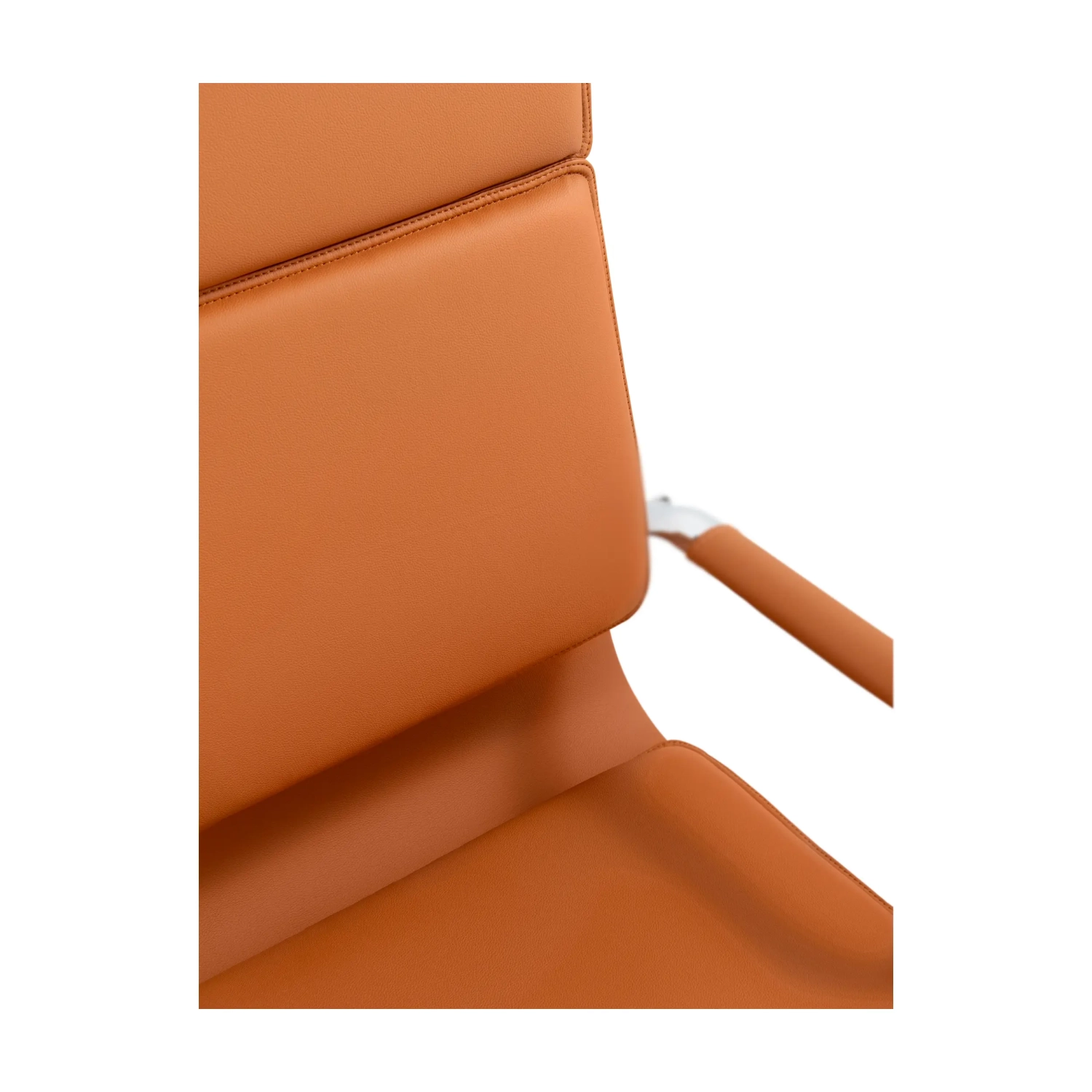 Studio-Bürostuhl mit hoher Rückenlehne | Ergonomischer Schreibtischstuhl aus Kunstleder