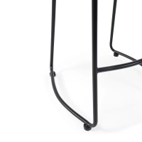 Taburete industrial Portland de 66 cm | Madera maciza de olmo y acero