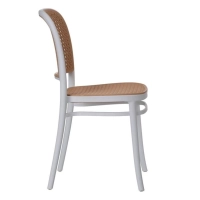 Silla Moulin Vintage de ratán sintético | Silla apilable para interior y exterior